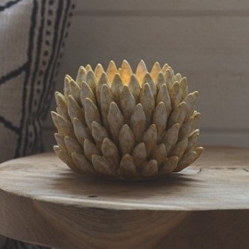 Lanterne à bougie Shelly 12 x 12 x 7 cm - Jaune Lanterne à bougie Shelly 12 x 12 x 7 cm - Jaune