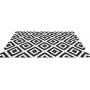 Intersect matta 120 x 170 cm - Svart/vit