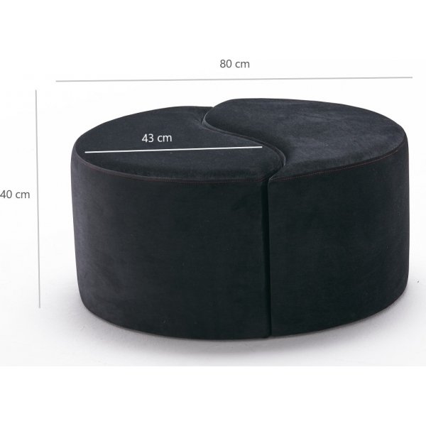 Le pouf d\\\'Ali - Noir Le pouf d\\\'Ali - Noir