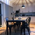 Kundbild Plåtstol Industry - Svart borstad metall: Mitt specialdesignade 140 kilos...