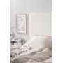 Housse de tte de lit Saga 180 cm - Blanc cass