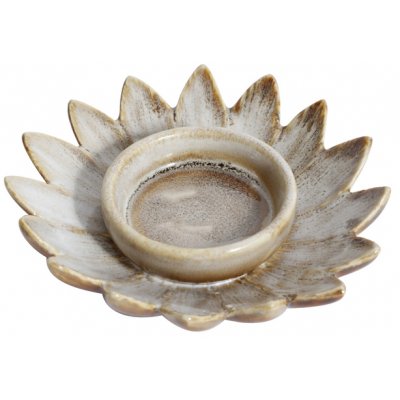 Ljushllare Blommor - Keramik (Beige)