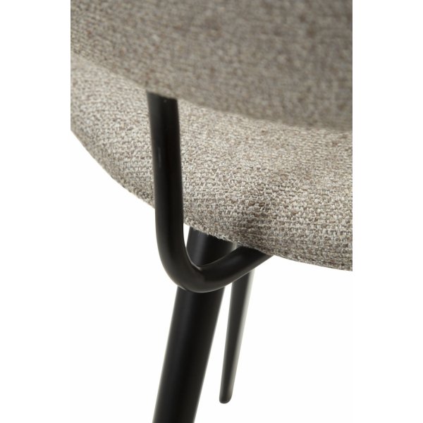 Chaise de salle  manger Napolon - Boucle marron