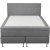 Lit continental complet Dream avec tte de lit et suspension  poches - 180 x 200 cm - Gris clair