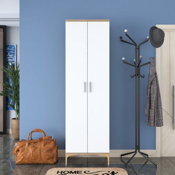 Armoire Esa - Noyer/blanc