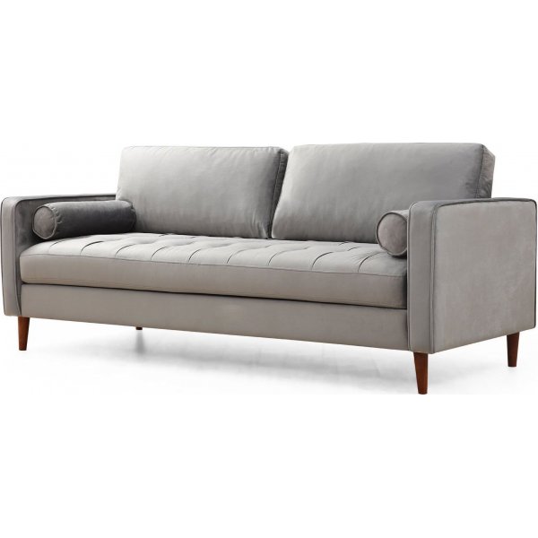 Rome 3-sits soffa - Ljusgr