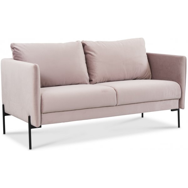 Kingsley 2,5-sits soffa i rosa sammet + Flckborttagare fr mbler