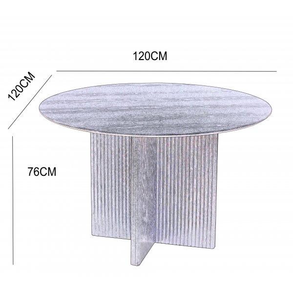 Crossby runt matbord Ø120 cm - Ek Crossby runt matbord Ø120 cm - Ek