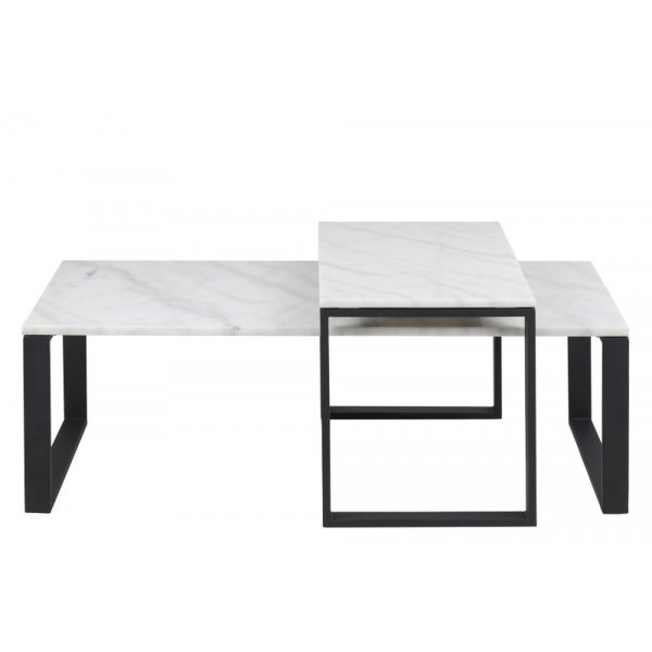 Katrine satsbord 115 x 69 cm - Marmor/svart