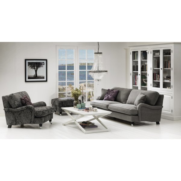 Sandby 3-sits soffa rak modell 214 cm - Valfri frg!