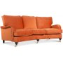 Howard Watford deluxe 4-sits svngd soffa - Orange sammet