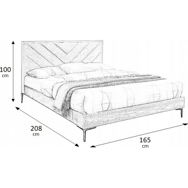 Tamarind sängram 160x200 cm - Grå Tamarind sängram 160x200 cm - Grå