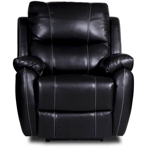 Elrecliner i svart microfiber Elrecliner i svart microfiber