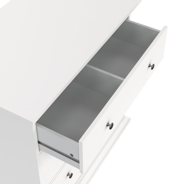 North Byrå med 3 lådor - Vit North Byrå med 3 lådor - Vit