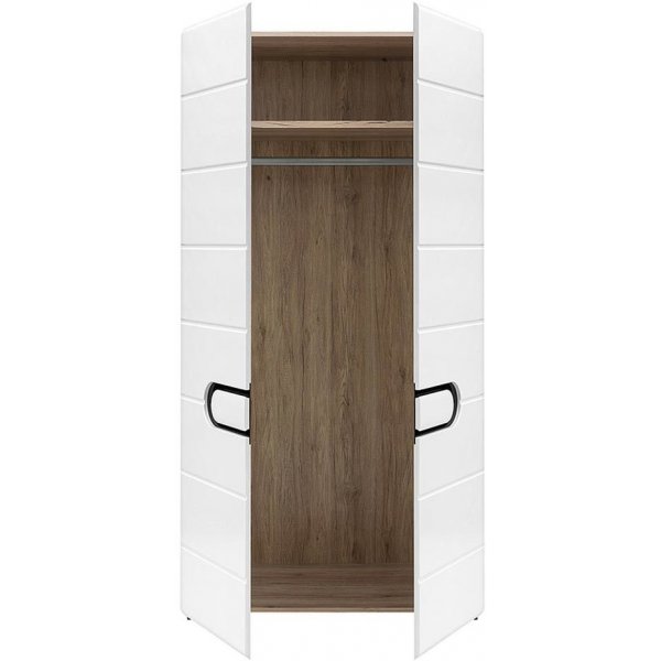 Hagfors garderob - Svart/vit Hagfors garderob - Svart/vit