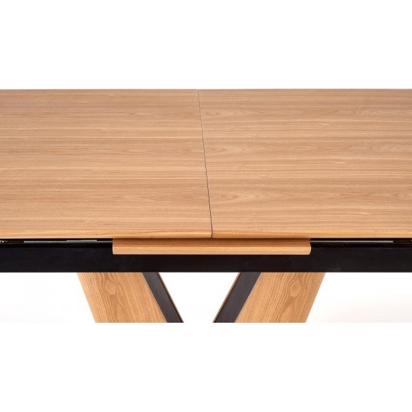 Tozzi matbord 160-200 x 90 cm - Ek/svart Tozzi matbord 160-200 x 90 cm - Ek/svart