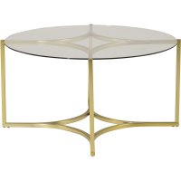 Alsjöholm soffbord Ø75 cm - Glas/mässing Alsjöholm soffbord Ø75 cm - Glas/mässing
