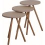 Triple satsbord 34 cm - Cappuccino