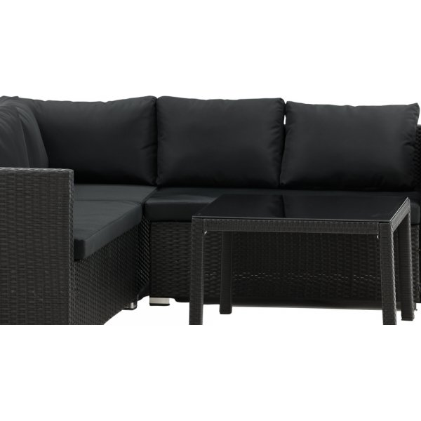 Kuba hörnsoffgrupp - Svart Kuba hörnsoffgrupp - Svart