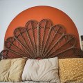 Kundbild Peacock sänggavel i rotting (passar 120-180 cm säng) - Brun: Finare färg på riktigt, lätt att...