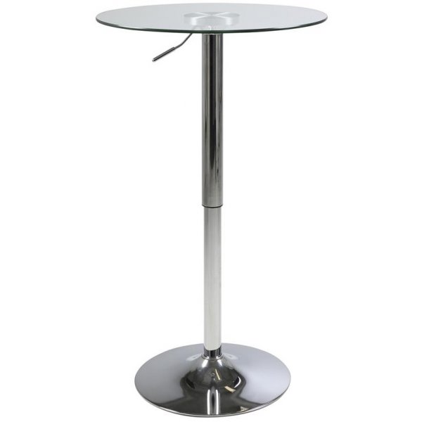 Burbank barbord (Hj och snkbart) - Glas/krom
