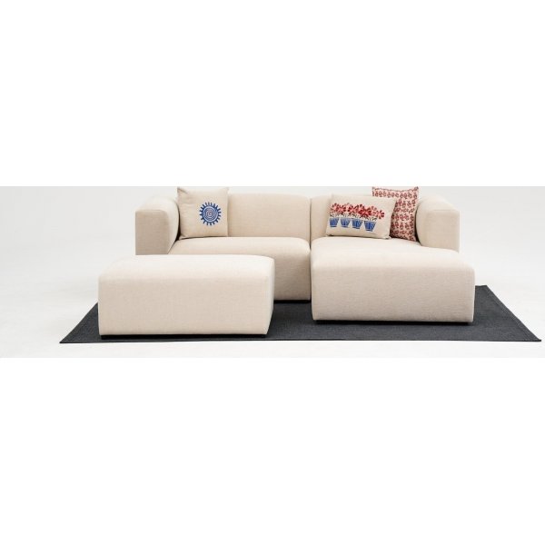 Linden mini divansoffa hger - Cream