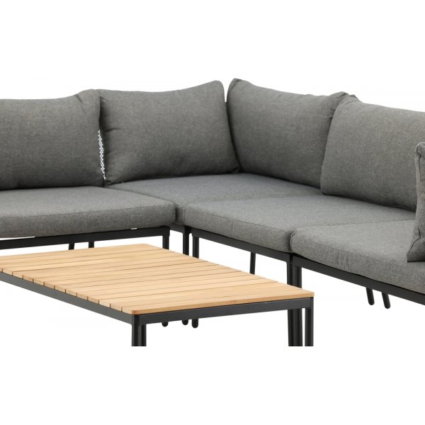 Nettan hörnsoffgrupp - Svart/Grå Nettan hörnsoffgrupp - Svart/Grå