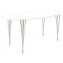 Table  manger ovale Tray 180 cm - Blanc/chrome