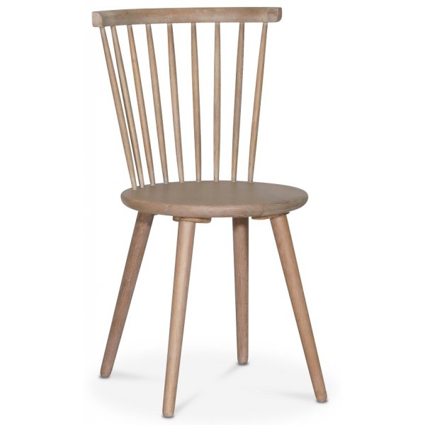 Edge matgrupp; Matbord i vit HPL 240x90 cm med 8 st Castor pinnstolar Whitewash