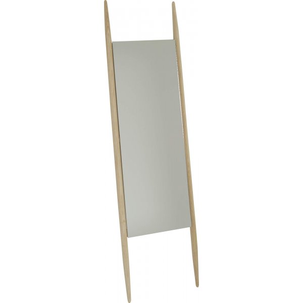 Odense spegel 170 cm - Vitkalkad ek