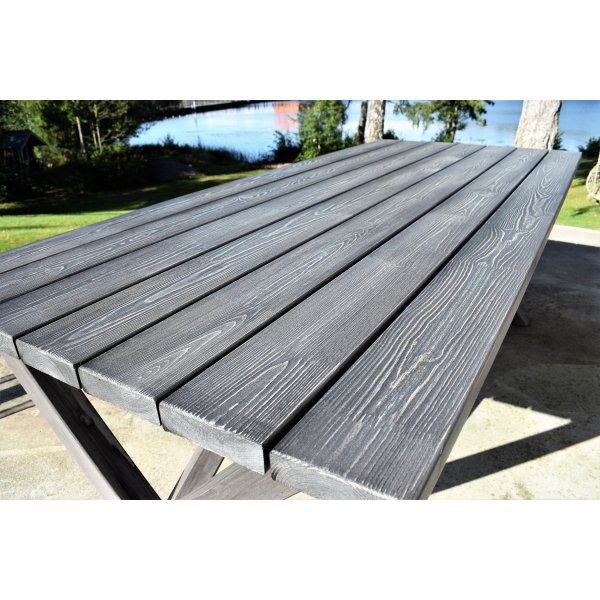 Scottsdale utegrupp bord 150 cm inkl 4 st Solana positionsstol - Shabby Chic grå Scottsdale utegrupp bord 150 cm inkl 4 st Solana positionsstol - Shabby Chic grå