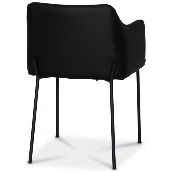 York Karmstol i svart PU + Fläckborttagare för möbler York Karmstol i svart PU + Fläckborttagare för möbler