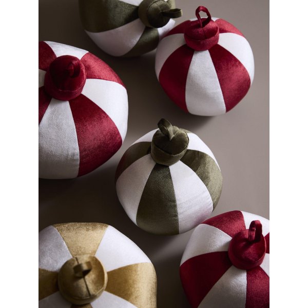 Coussin décoratif boule 22 cm - Rouge Coussin décoratif boule 22 cm - Rouge