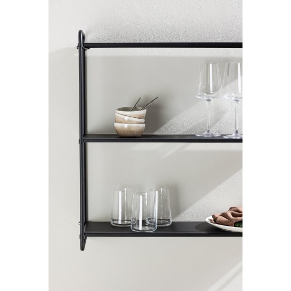 Lyon wandplank 63 x 62 cm - Zwart Lyon wandplank 63 x 62 cm - Zwart