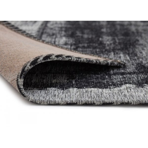 Patchwork-matta Stracciatella - Svart/Vit