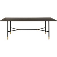 Impala Matbord 220 cm - Svartbetsad ek / Guld Impala Matbord 220 cm - Svartbetsad ek / Guld