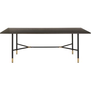 Impala matbord i mörkbrun betsad ek 220x100 cm + Fläckborttagare för möbler