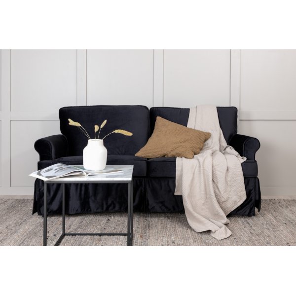 Tyger 2-sits soffa - Svart