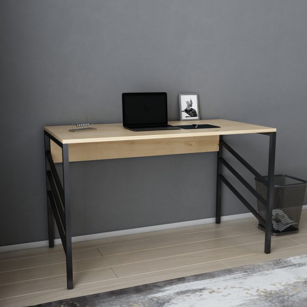 Bureau Joséphine 120 x 60 cm - Noir/chêne Bureau Joséphine 120 x 60 cm - Noir/chêne