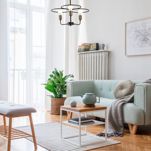 Halo taklampa 1351 - Svart