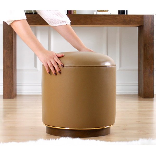 Pouf Milotte - Marron clair Pouf Milotte - Marron clair