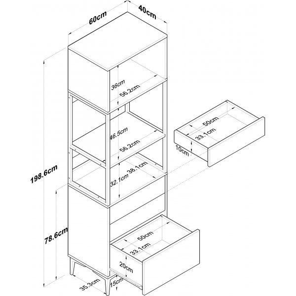 Jeriko köksskåp 135 - Vit Jeriko köksskåp 135 - Vit