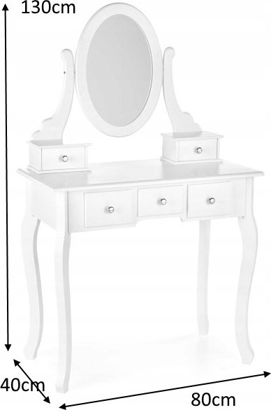 Sara witte kaptafel 130x80 cm Sara witte kaptafel 130x80 cm