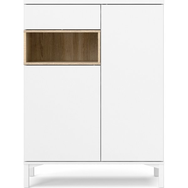 Armoire Roomers - Blanc/chêne Armoire Roomers - Blanc/chêne