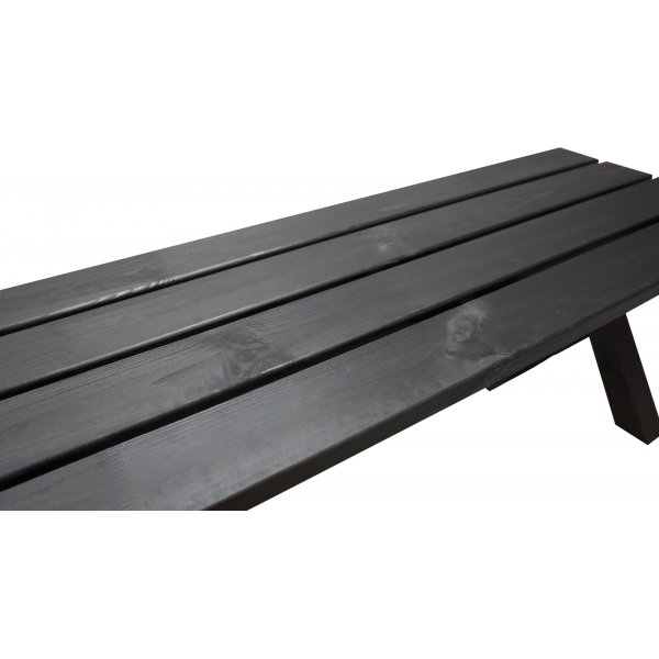 Table de groupe d'extrieur Scottsdale 190 cm avec 2 bancs - Noir