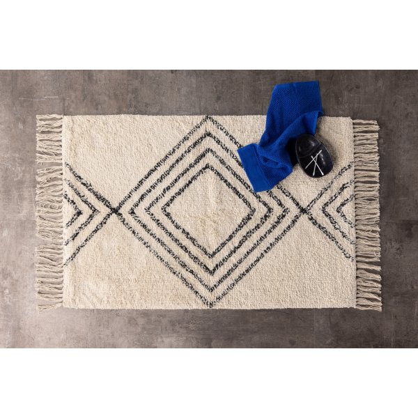 Love matta 50 x 80 cm - Svart/vit Love matta 50 x 80 cm - Svart/vit