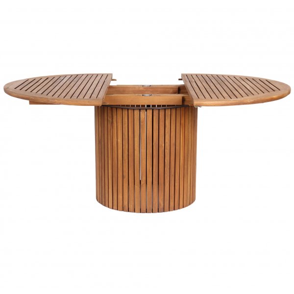 Saltö teakbord runt förlängningsbart Ø115 + 40 cm Saltö teakbord runt förlängningsbart Ø115 + 40 cm