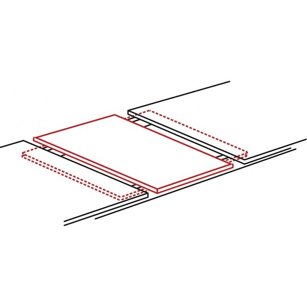 Table  manger Hexon 120-160 x 80 cm - Chne Wotan/anthracite