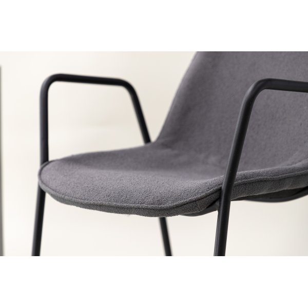 Kldesholmen matstol - Svart/mrkgr