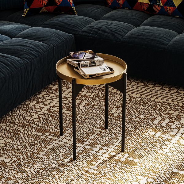 Vela 2 bijzettafels - Zwart/goud Vela 2 bijzettafels - Zwart/goud